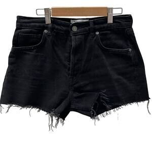 Reformation Charlie High Rise Black Shorts Size 27